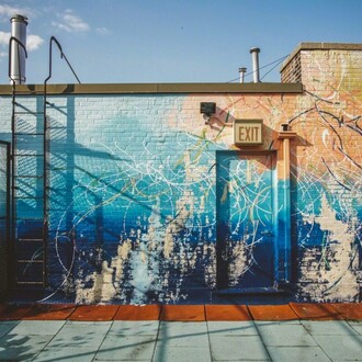 José Parlá, Exhibition view.Courtesy of RxArt