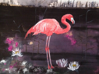 Blathnaid Ni Mhurchu, Satori, watercolour and watercolour pigment on paper, 22.5 x 30 cm, 2014