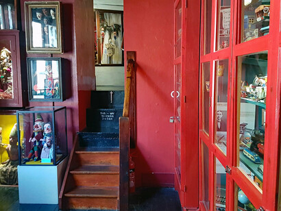 The Pollock's Toy Museum in London, the narrow stairs