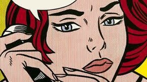 ¿Con qué rellenar el bocadillo? Dibujo de Roy Lichtenstein