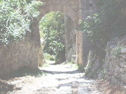 La Via Clodia a Saturnia presso Porta Romana, Italia