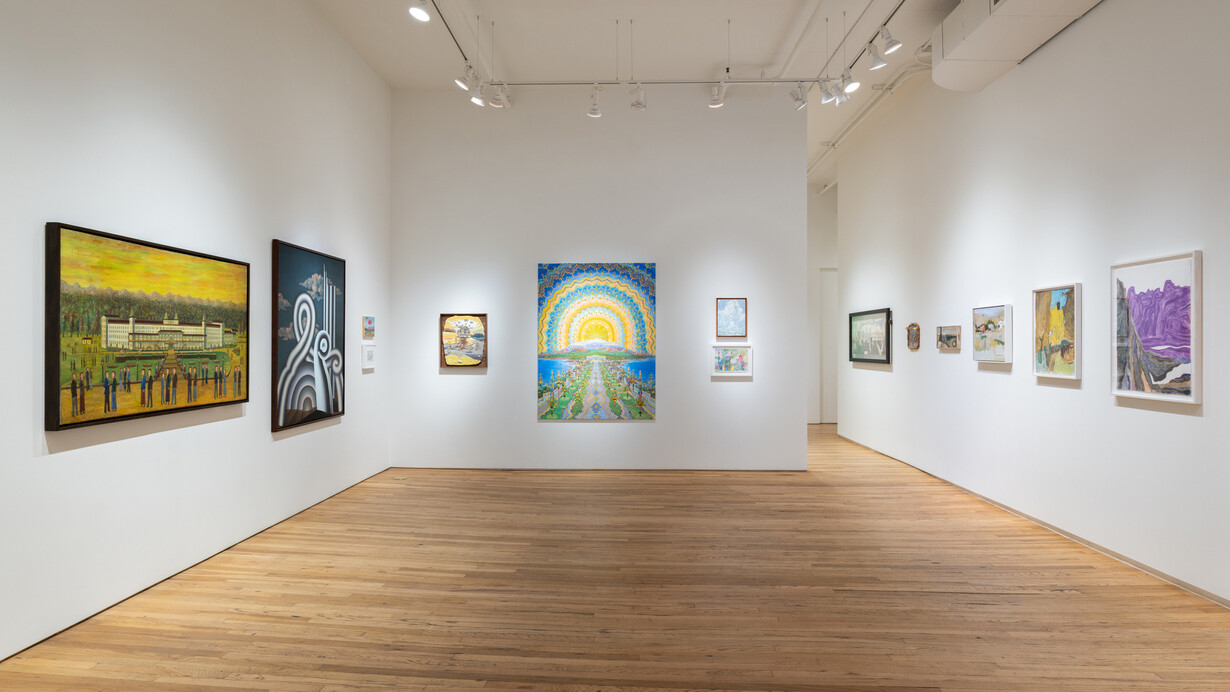 Various artists, American landscape summer show extravaganza! Exhibition view. Courtesy of Andrew Edlin Gallery