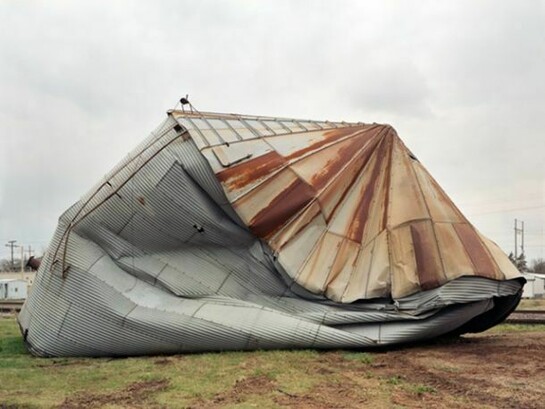 Richard Renaldi, Smashed Silo, Electra,Texas, 2005