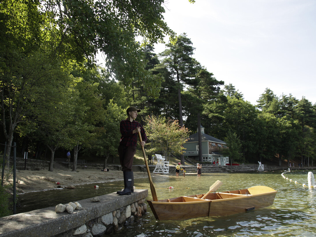 Gina Siepel in collaboration with Monika Sziladi, Portrait of the Artist as "The Trapper", from the "After Winslow Homer" series, 2010, archival inkjet print, 26 1/4 x 39 1/2 inches. Courtesy of the artist