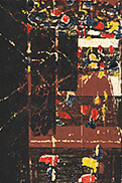 Matthias Mansen, Studio, Head and Feet, 1987, woodcut, National Gallery of Art, Washington, Gift of Mr. and Mrs. Daniel Bell