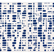 Matt Magee, Star Map 1 and 2, 2018. Oil and graphite on panels. Courtesy of the artist.
