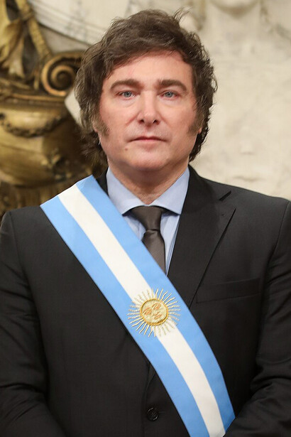 Javier Milei, economista, político y docente argentino, presidente de la Nación Argentina desde el 10 de diciembre de 2023