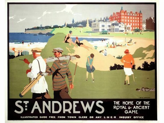 Henry George Gawthorn, St Andrews, About 1927, Poster. 101 X 127 cm, Credit Line: National Railway Museum/Science & Society Picture Library