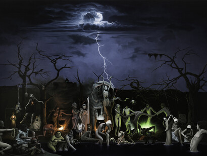 John Stark, 'No Man's Land', 2014, Oil on wood panel, 122 x 180 cm