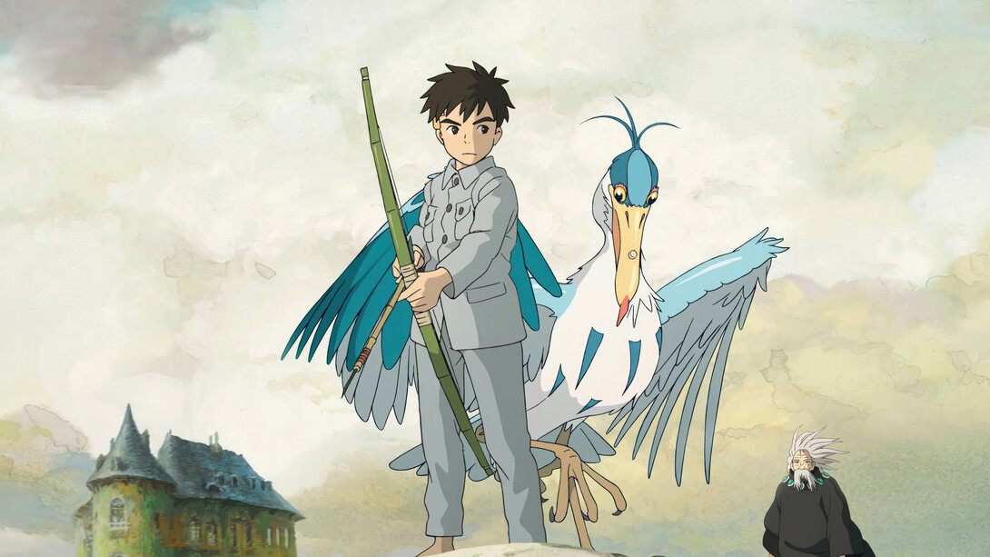 Portada oficial de la película animada 'El chico y la garza' (2023) de Hayao Miyazaki