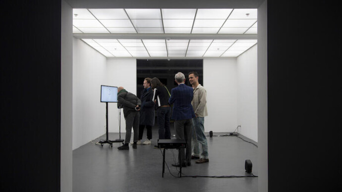 Stefan Karrer, oO., 2020, Ausstellungsansicht Kunsthaus Baselland 2020. Foto: Gina Folly