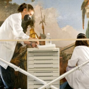 Restauración y estudio técnico de La muerte de Jacinto, de Tiepolo. Courtesy of Museo Nacional Thyssen-Bornemisza