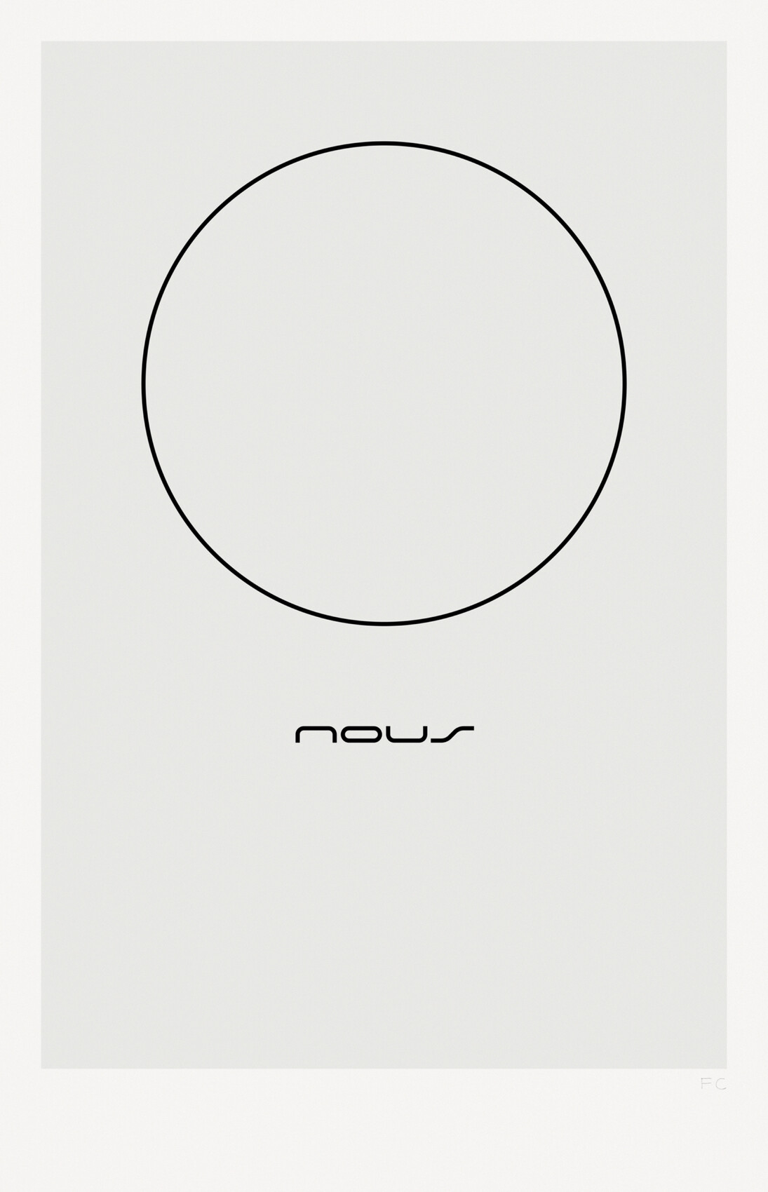 Franco Cervi, Nous, dettaglio, 2014, serigrafia artistica a due colori su carta accoppiata con lastra di alluminio, 87 x 56 cm, Ed. di 5