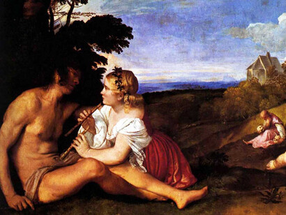 Tiziano. "Le tre età dell'uomo", 1512 circa, National Gallery of Scotland di Edimburgo