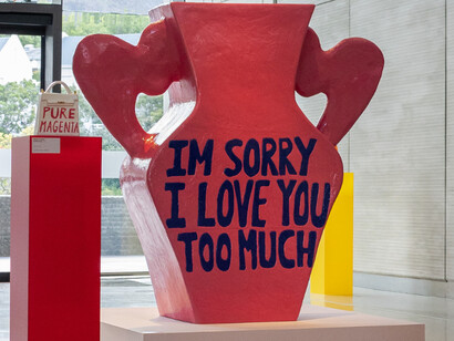 Githan Coopoo, Tears now but heaven tomorrow, exhibition view. Courtesy of Norval Foundation