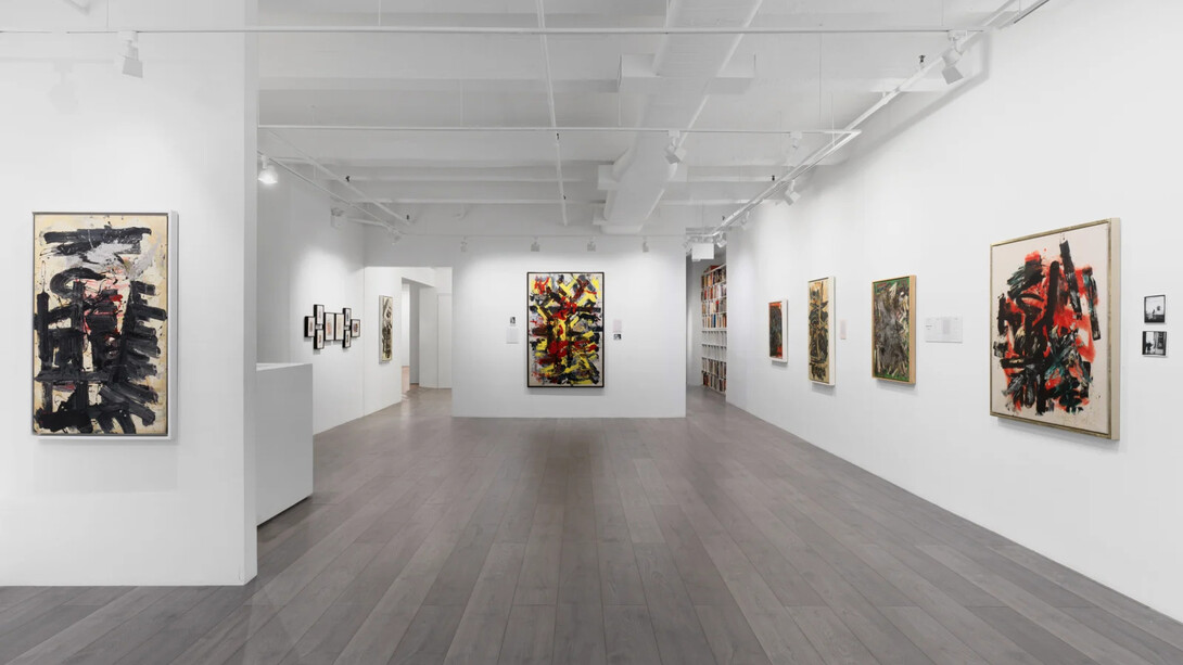 Michael West. Chronicling an artistic practice: Michael West paintings and archives from the 1950s to 1970s, exhibition view. Courtesy of Hollis Taggart