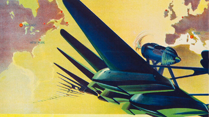 1933, dettaglio del manifesto della Crociera "del decennale"