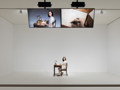 Simon Fujiwara, A whole new world, vue de l'exposition. Avec l'aimable autorisation de Mudam Luxembourg