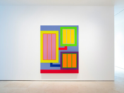 Peter Halley. Courtesy of Maruani Mercier