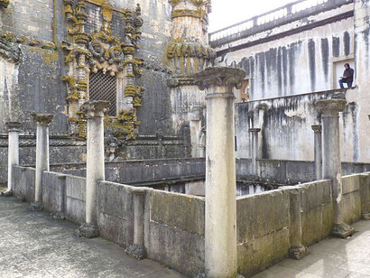 Janela do Capítulo de Cristo em Tomar, Portugal