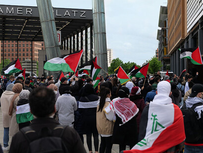 A pro Palestine demonstration held in Germany