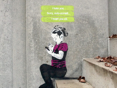 Estencil del artista canadiense iHeart