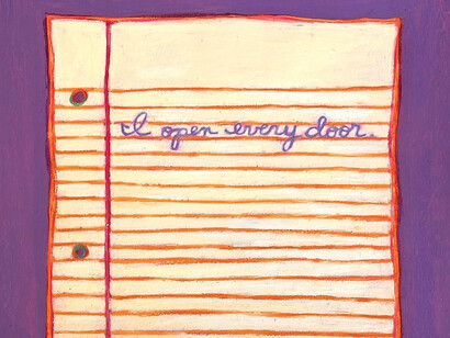 Elisa H. Hamilton, I open every door (from Dickinson) (detail), 2026. Courtesy of Gallery Naga
