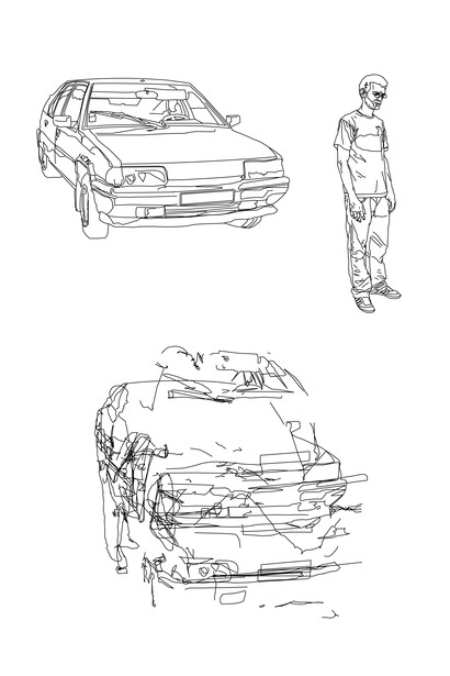 Jérôme Allavena, Knot, 2008, dessins vectoriels, impressions à dimensions variables
