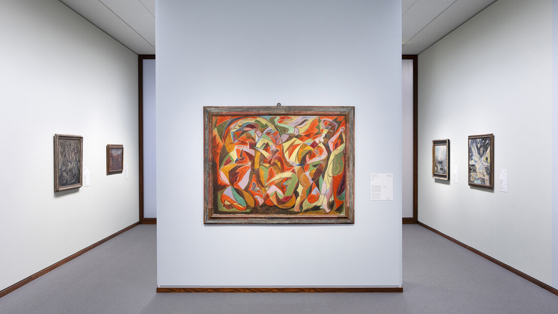 Max Ernst bis Dorothea Tanning. Netzwerke des surrealismus, ausstellungsansicht. Mit freundlicher genehmigung der Alten Nationalgalerie