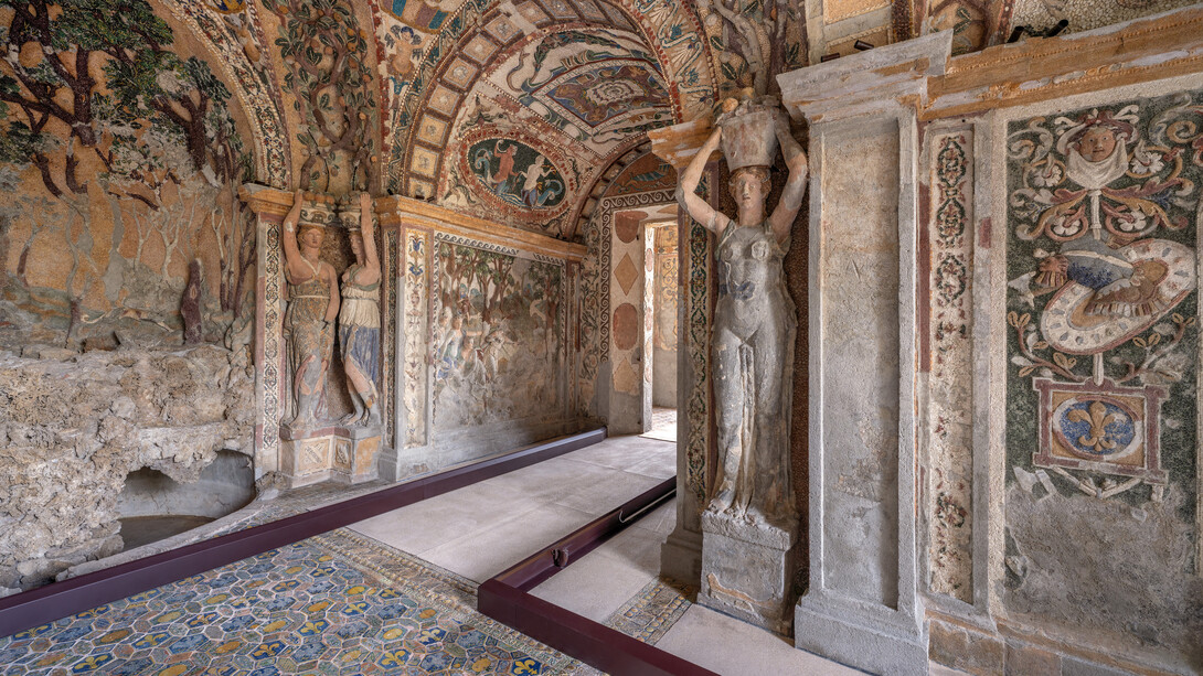 Gruta de Diana, vista de exhibición. Cortesía de Villa d’Este