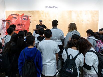 Various artists, LA Art Show 2024 edition exhibition view. Courtesy of LA Art Show 2024