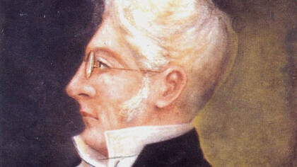 Retrato do Dr. Peter Willhelm Lund, pintado em 1903 por Honório Esteves