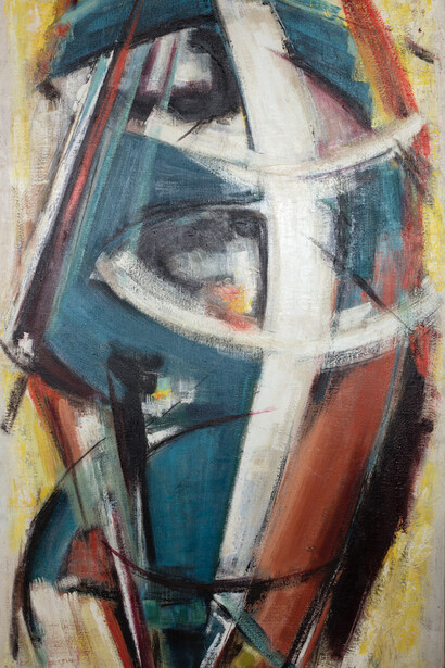 Dusti Bongé, Sails, c. 1955, Oil on linen, Collection of the Ogden Museum of Southern Art, Gift of the Dusti Bongé Art Foundation
