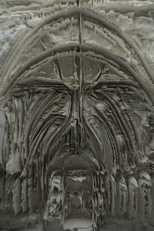 Refik Anadol, Machine hallucinations – Study I (detail), 2019. Courtesy of Blanton Museum