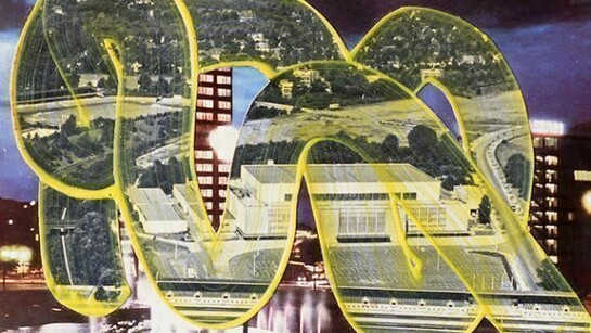 Wil Murray, Adieu Vielle Europe 5, Collage and acrylic paint, 2013, Courtesy of Vitrine