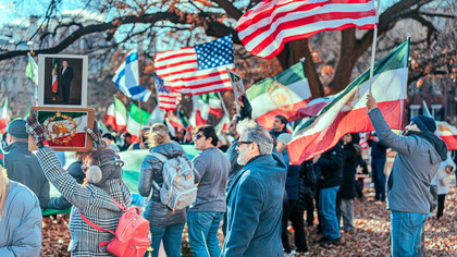 Protestas en contra de la ofensiva estadounidense en Irán, Washington, Estados Unidos, 11 de enero de 2026. Fotografía: Ted Eytan