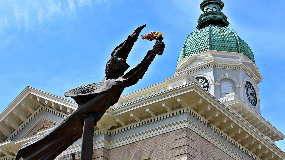 Athens City Hall Statue - Credit Scott Kinney