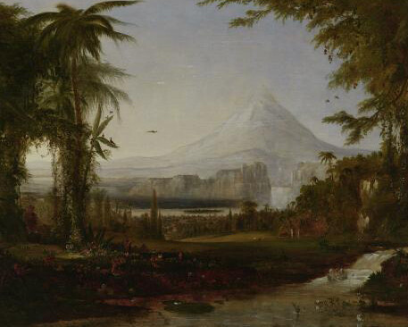 The Garden of Eden, 1852 by Robert S. Duncanson. Gift of Louis Moore Bacon.