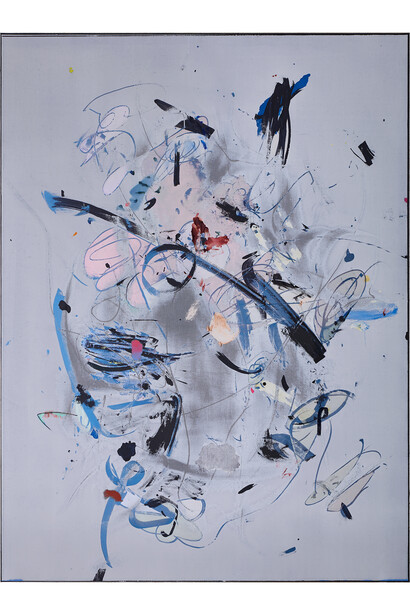 Secundino Hernández, Untitled, 2014, Gouache, acrylic, oil and alkyd on canvas, 280 x 210 cm, 110 1/4 x 82 5/8 in, Courtesy the Artist and Victoria Miro, London, © Secundino Hernández