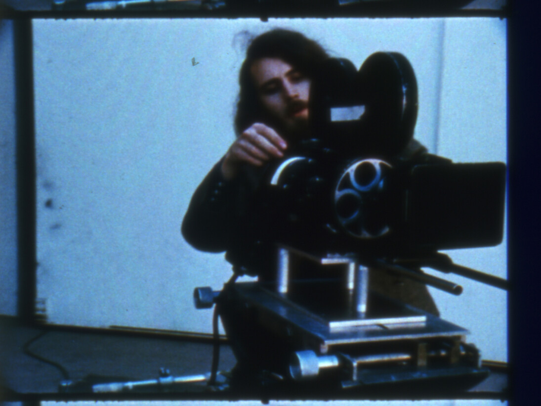 Morgan Fisher, Production Footage, 1971, 16mm film, colour and b&w, silent, 10 minutes © the artist, Courtesy Maureen Paley, London
