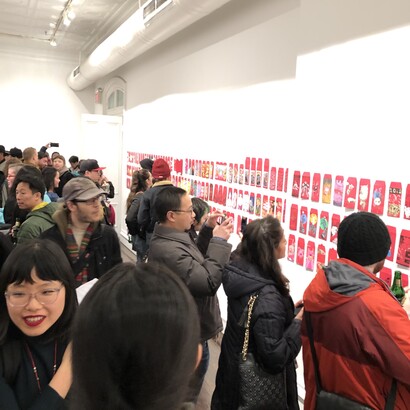 Installation view, Red Envelope Show. Courtesy of Harman Projects
