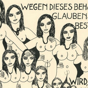 Dorothy Iannone, from the series "The Berlin beauties" (detail), 1977–78. Mit freundlicher genehmigung der Gemäldegalerie