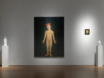 John Kirby, Boy, exhibition view. Courtesy of Flowers Gallery