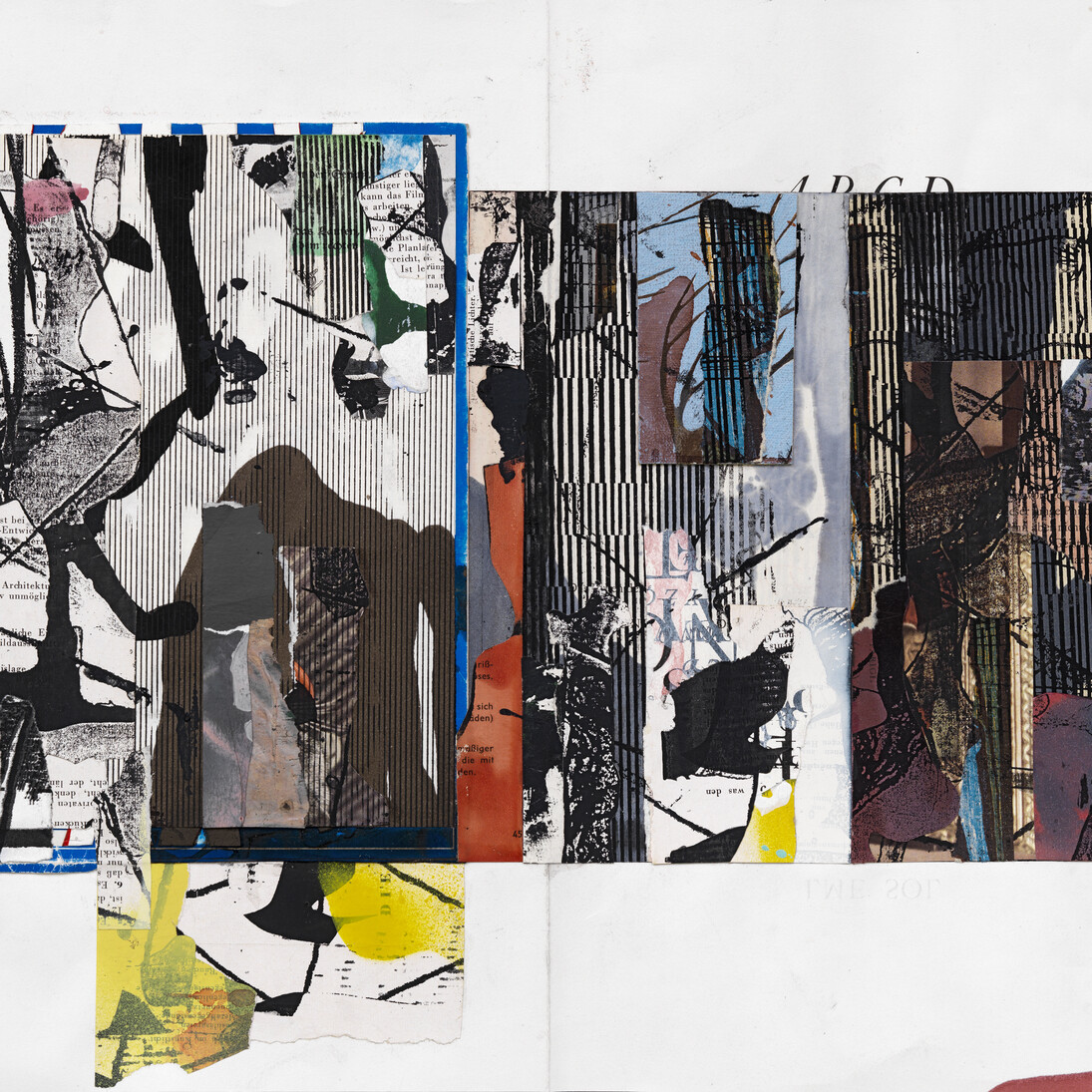 Arturo Herrera, Year Book 1 (detail), 2012. Collage, mixed media on paper, 12 5/8 in. x 17 3/8 in.