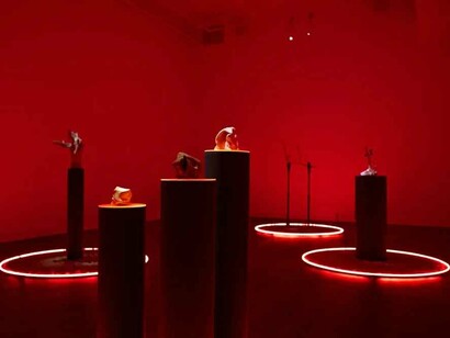 Mari Nagem, The tropics, the moon, and Mars, exhibition view. Courtesy of CUE Art Foundation