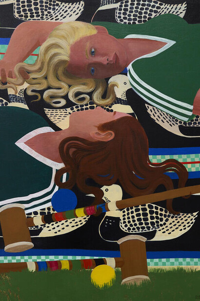 Marcelle Reinecke, Aprés croquet (detail), 2024-2025. Courtesy of Monya Rowe Gallery