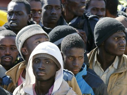 Migranti appena sbarcati
