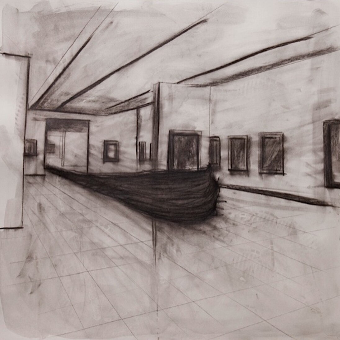 Devenir VI, 2014, carboncino su carta, 75 x 84 cm, 2014, charcoal on paper, 75 x 84 cm. Courtesy: GALLERIA CONTINUA, San Gimignano / Beijing / Les Moulins / Habana. Photo by: ©Yaque
