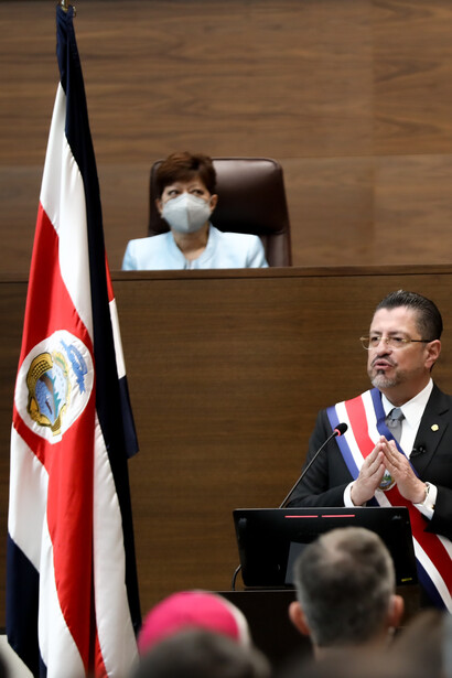 Discurso del Presidente Rodrigo Chaves Robles en la Asamblea Legislativa Administración 2022-2026. Foto: Julieth Méndez