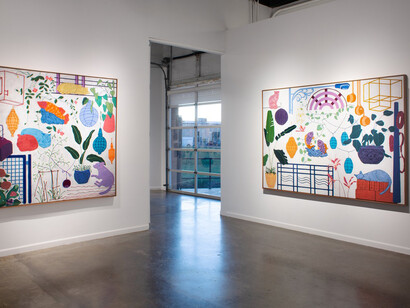 John Miranda, Viajero, ehxibition view. Courtesy of Galleri Urbane